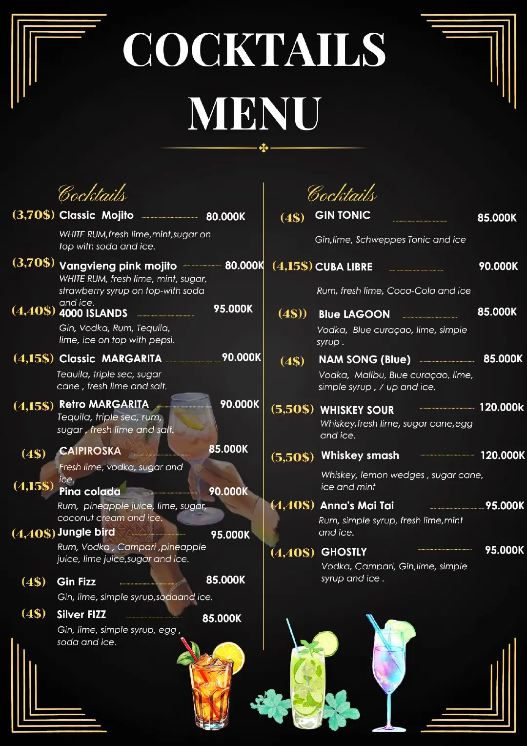 Menu page 10