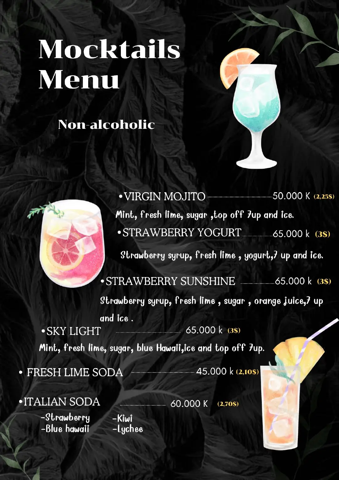 Menu page 12