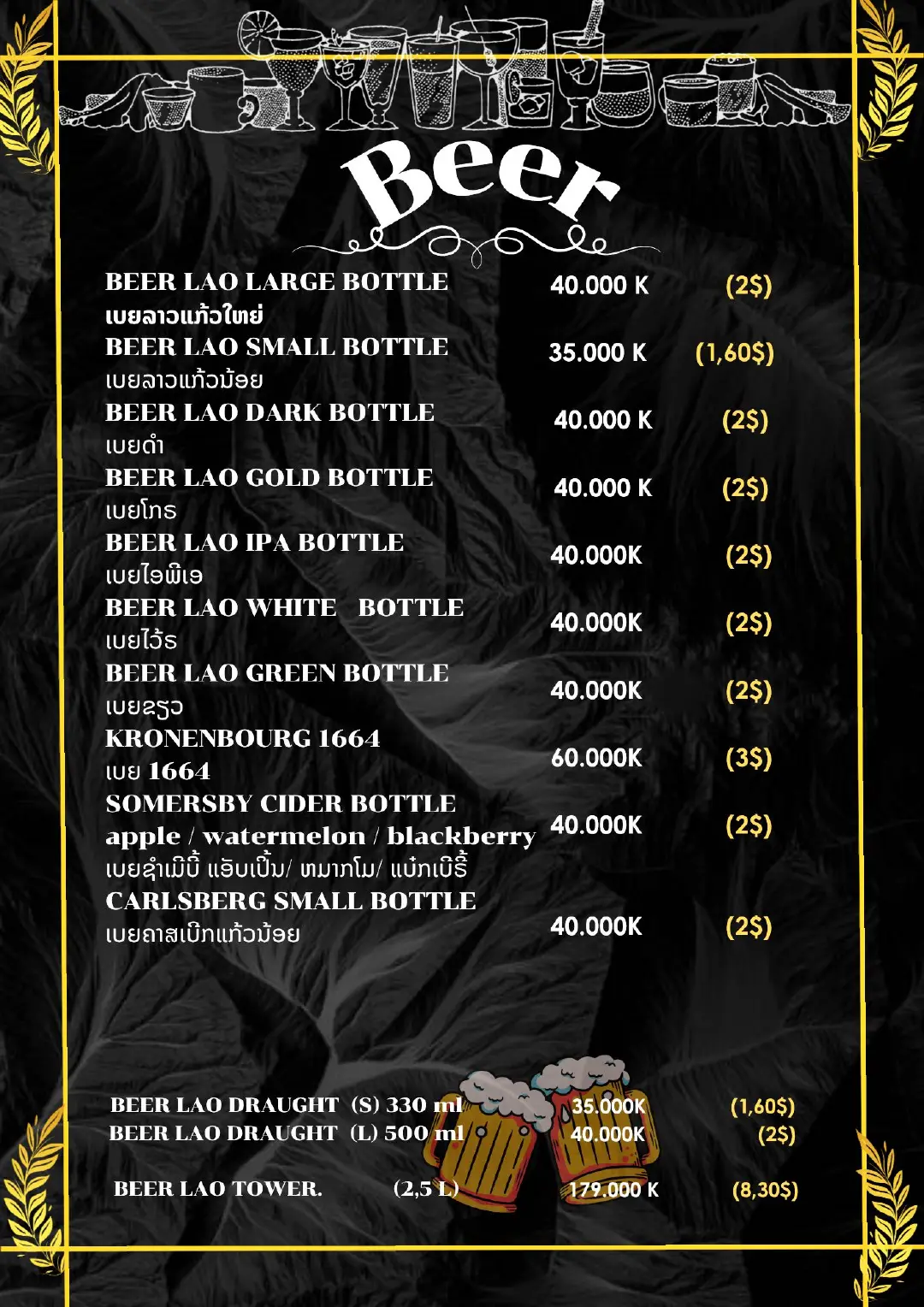 Menu page 13